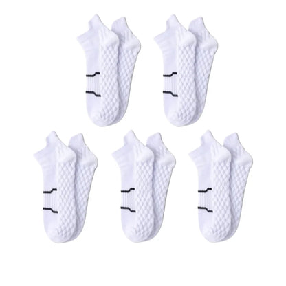 5Pairs Men'S Breathable Athletic Ankle Socks Breathable Comfortable High Quality Women'S Sport Sock Sweat-Absorbing Low Cut Sox