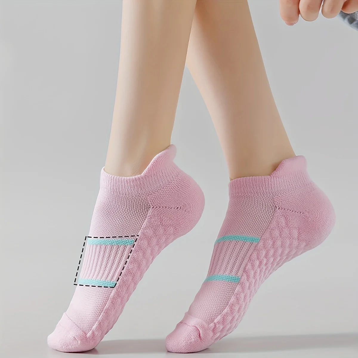 5Pairs Men'S Breathable Athletic Ankle Socks Breathable Comfortable High Quality Women'S Sport Sock Sweat-Absorbing Low Cut Sox