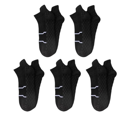 5Pairs Men'S Breathable Athletic Ankle Socks Breathable Comfortable High Quality Women'S Sport Sock Sweat-Absorbing Low Cut Sox