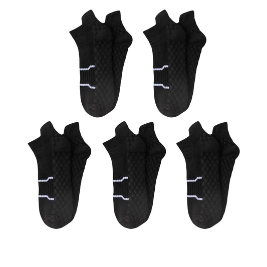 5Pairs Men'S Breathable Athletic Ankle Socks Breathable Comfortable High Quality Women'S Sport Sock Sweat-Absorbing Low Cut Sox