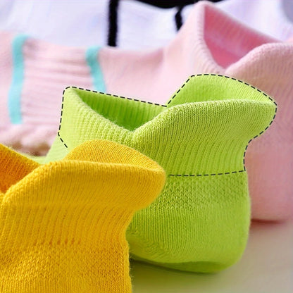 5Pairs Men'S Breathable Athletic Ankle Socks Breathable Comfortable High Quality Women'S Sport Sock Sweat-Absorbing Low Cut Sox